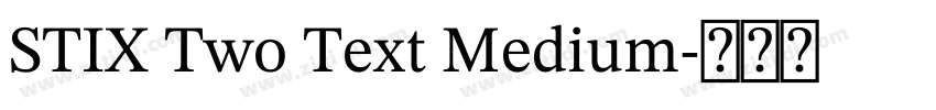 STIX Two Text Medium字体转换